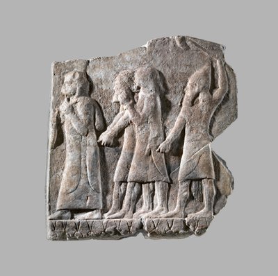 Relief: Procession of Captives, c.704-681 B.C. by Neo Assyrian